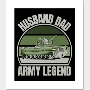 Husband Dad Army Legend Posters and Art